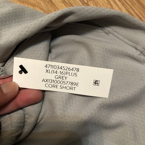 Athletic Works youth girls size xl plus (14-16) Core shorts Grey elastic wasit - Picture 6 of 7